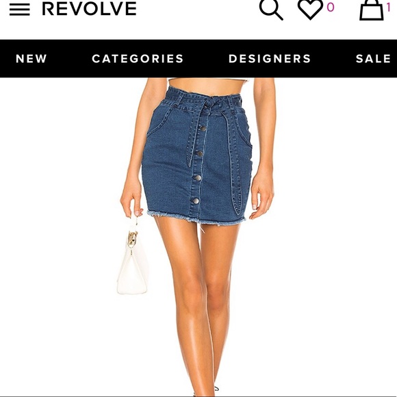 Debbie Belted Denim Skirt 
superdown - Picture 2 of 4